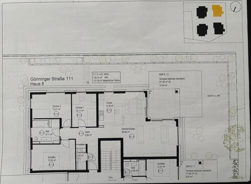 Foto - 4 Zimmer Terrassenwohnung zum Kaufen in Pfullingen