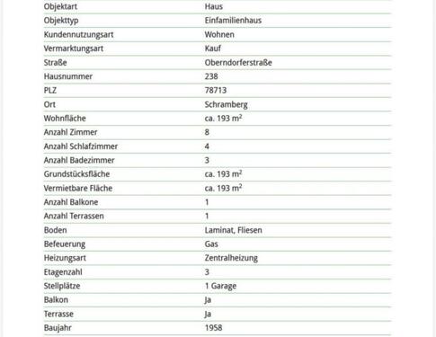 Foto - Einfamilienhaus zum Kaufen in Schramberg