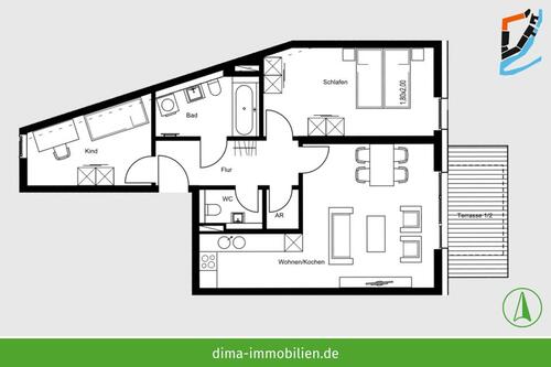 Foto - Etagenwohnung zur Miete in Schkeuditz