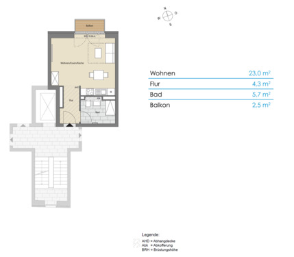 Foto - Etagenwohnung in Kiel zur Miete