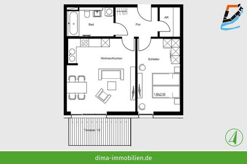 Foto - 2 Zimmer Etagenwohnung zur Miete in Schkeuditz