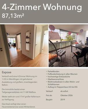 Foto - Moderne 4-Zimmer Wohnung mit EBK, TG+Wallbox und großem Balkon