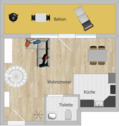 Foto - Helle Maisonette-Wohnung mit großem West-Balkon in Dölzig