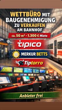 Foto - Wettbüro am Bahnhof - 1.300,00&nbsp;EUR Kaltmiete,