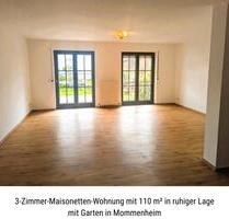 3-Zimmer-Maisonette-Wohnung (110 m²) mit Terrasse & Garten - Mommenheim