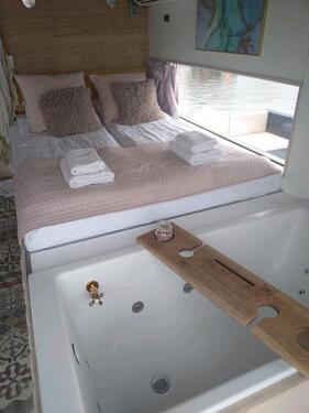 Foto - hausboot, Wohnhaus, schwimmhaus,