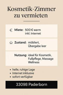 Foto - Zimmer zu vermieten Paderborn, Innenstadt, Laden Kosmetik