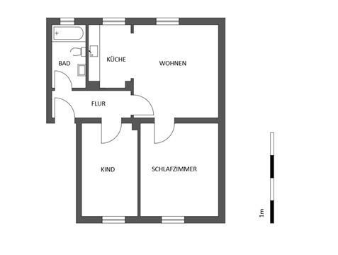 Foto - 3 Zimmer Erdgeschoßwohnung zur Miete in Werdohl