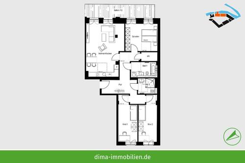 Foto - Etagenwohnung zur Miete in Schkeuditz