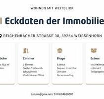 Lichtdurchflutete 3-Zimmer-Wohnung mit Balkon & EBK in Weißenhorn