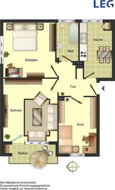 Foto - Etagenwohnung zur Miete in Diepholz