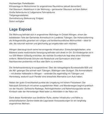 Foto - Etagenwohnung in Tübingen zur Miete