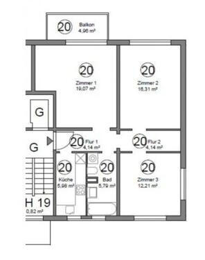 Foto - 3 Zimmer Etagenwohnung zur Miete in Potsdam