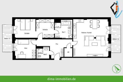 Foto - Etagenwohnung zur Miete in Schkeuditz