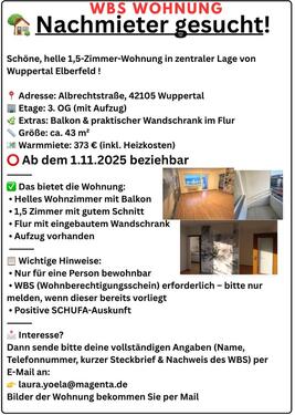 Foto - Etagenwohnung zur Miete in Wuppertal