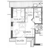 Renovierte 2-Zimmer-Wohnung mit Balkon in Büsum