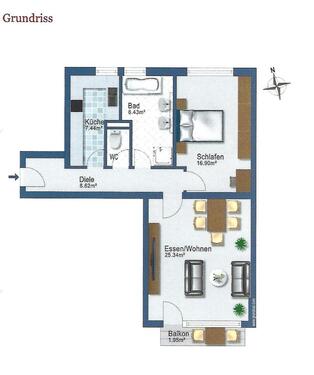 Foto - 2 Zimmer-Wohnung in Waldkirch nahe Stadtrainsee
