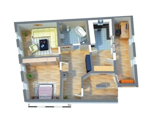 Foto - Gemütliche 3 Zimmer Wohnung mit EINBAUKÜCHE mitten in Zwickau zu vermieten!