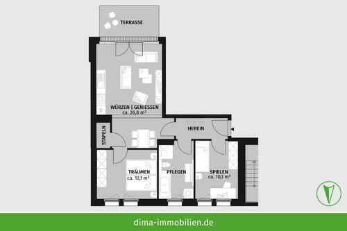 Foto - Etagenwohnung zur Miete in Leipzig