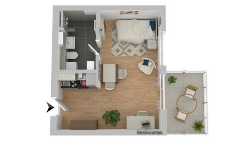 Foto - 1 Zimmer Etagenwohnung zur Miete in Weiden in der Oberpfalz