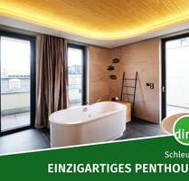 Teilmöbliertes PENTHOUSE mit Kamin, EBK, vielen Holz-Elementen, Aufzug, Stellplätzen u.v.m. - Leipzig Altwest