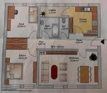 Foto - 3 Zimmer Erdgeschoßwohnung in Rastatt