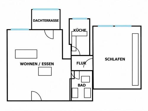 Foto - Dachgeschoßwohnung in Frankfurt am Main zur Miete