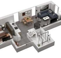 54 m² Wohnung mit Balkon, Kellerabteil und moderner Einbauküche - Münster Münster-Südost