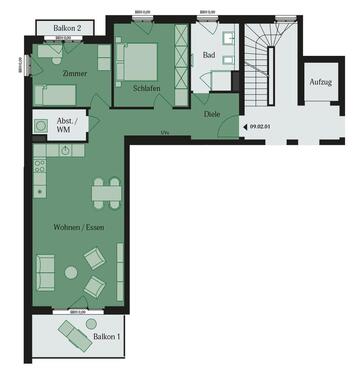 Foto - Etagenwohnung in Mühlheim am Main