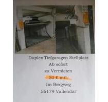 Duplex-Tiefgaragen-Platz zu vermieten - Vallendar
