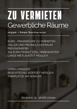 Foto - Gewerbliche Räume am Marktplatz Ulmen 105qm + 60qm Dachterasse