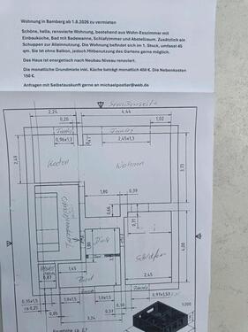 Foto - schöne, helle 2- Zimmer -Wohnung in Bamberg . Hallstadter Str.