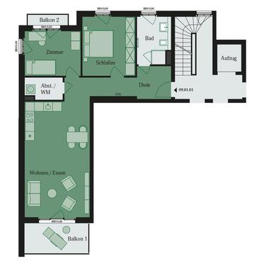 Foto - Etagenwohnung in Mühlheim am Main