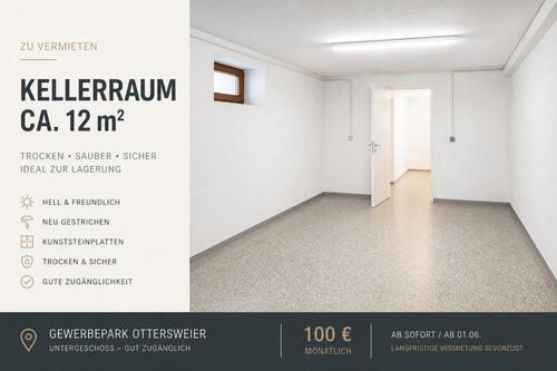 Foto - Trockener Lagerraum ca. 12 m2 - sauber - ideal zur Lagerung -