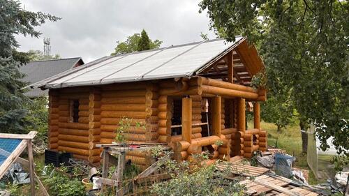 Foto - Blockhaus, Haus, Sauna, Badehaus, Gästehaus, Sommerhaus.