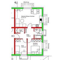 Neubau-ERSTBEZUG- 3 Zimmer Wohnung in Bürstadt zu vermieten