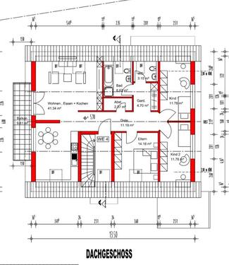 Foto - Neubau-ERSTBEZUG- 4 Zimmer DG Wohnung in Bürstadt zu vermieten