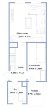 Foto - 2 Raum Wohnung - 207,00 EUR Kaltmiete,