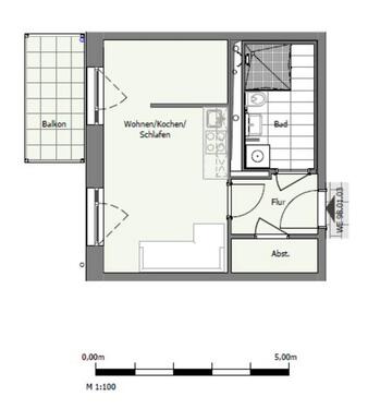 Foto - 1 Zimmer Etagenwohnung zur Miete in Berlin