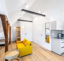 Erstbezug nach Sanierung - Voll möblierte 1 Zimmer-DG-Wohnung mit Stellplatz - Nürnberg Erlenstegen