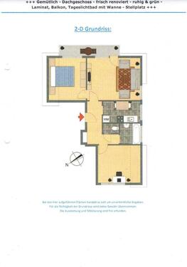 Foto - Ruhige 3-Zimmerwohmung, Balkon, Tageslicht-Badezimmer