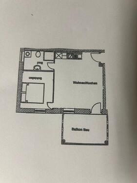 Foto - Schöne 2 Zimmerwohnung mit Balkon in Dietenheim