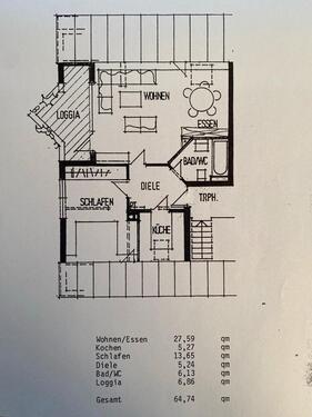 Foto - 2 Zimmer, Küche, Bad mit gemütlicher Loggia.