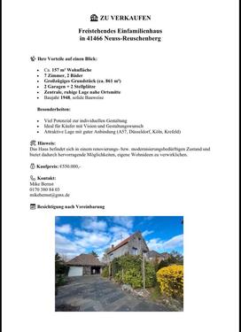 Foto - 7 Zimmer Einfamilienhaus zum Kaufen in Neuss