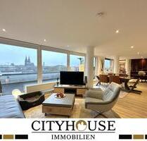 CITYHOUSE: Penthouse - Kölns schönster Blick auf den Dom! 90 m² Terrasse in Süd-West-Ausrichtung