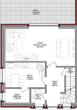 Foto - 4 Zimmer Doppelhaushälfte zur Miete in Edewecht