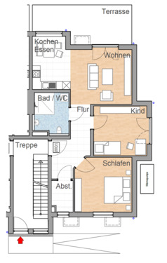 Foto - Neub.Erstbez.: 3-Zimmerwohnung, (EG, südl.) in Großkarolinenfeld