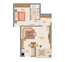 2-Zimmer-Wohnung (50m²) in Kronach mit Balkon & Festungsblick