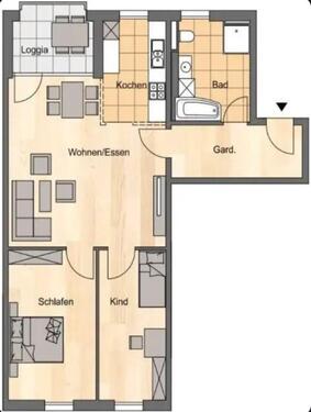 Foto - Etagenwohnung zur Miete in Jena