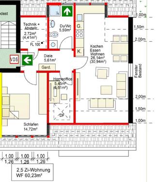 Foto - Dachgeschoßwohnung in Ingolstadt zur Miete